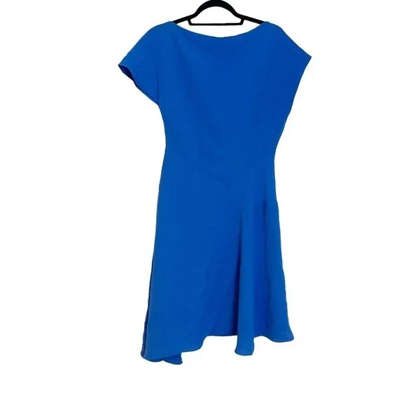 Reiss Victoria Asymmetrical Dress Nordstrom Blue Women's US Size 8 EUR 40 NWT